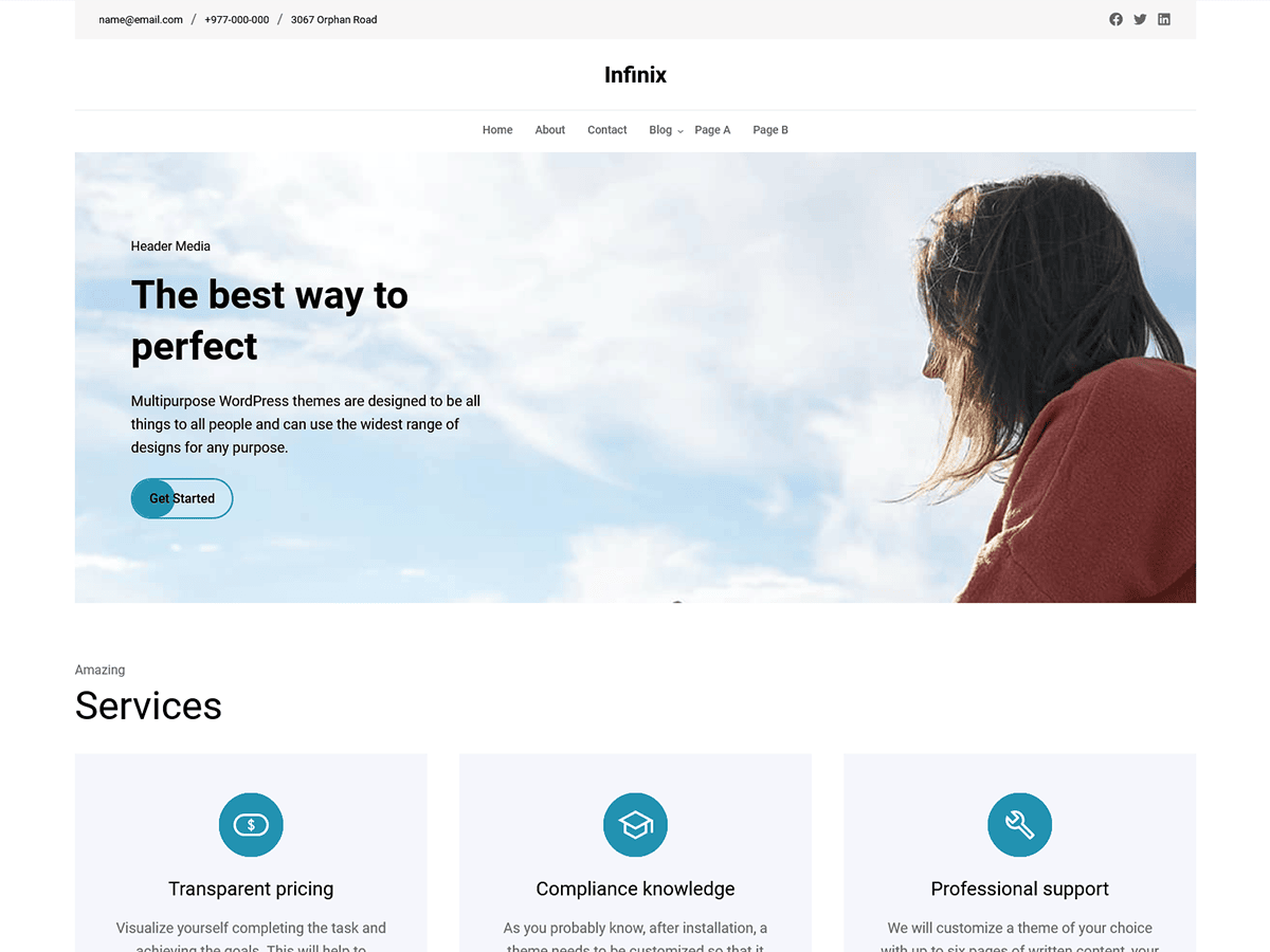 Dark Mode Blog WordPress 主题