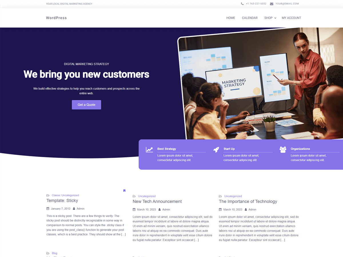 Digital Marketing Blog WordPress 主题