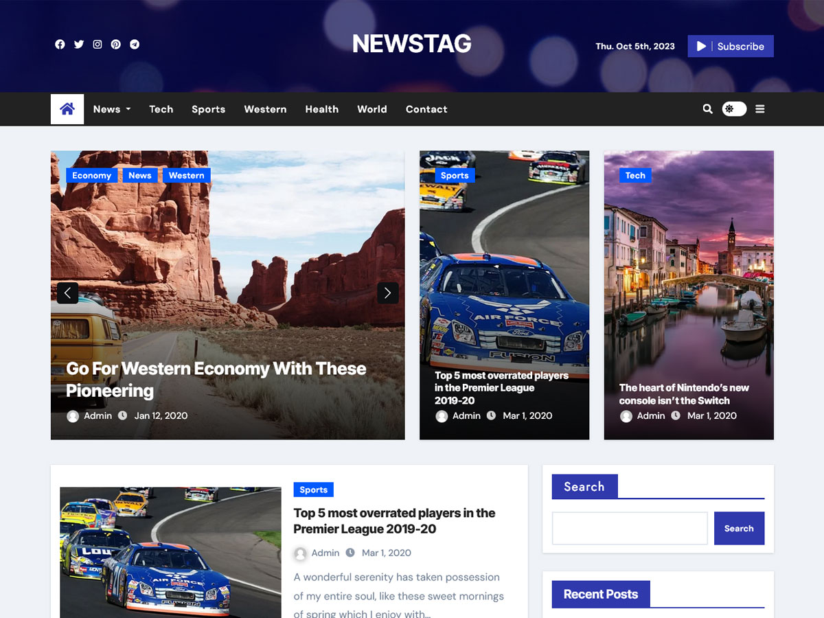 Newstag WordPress 主题