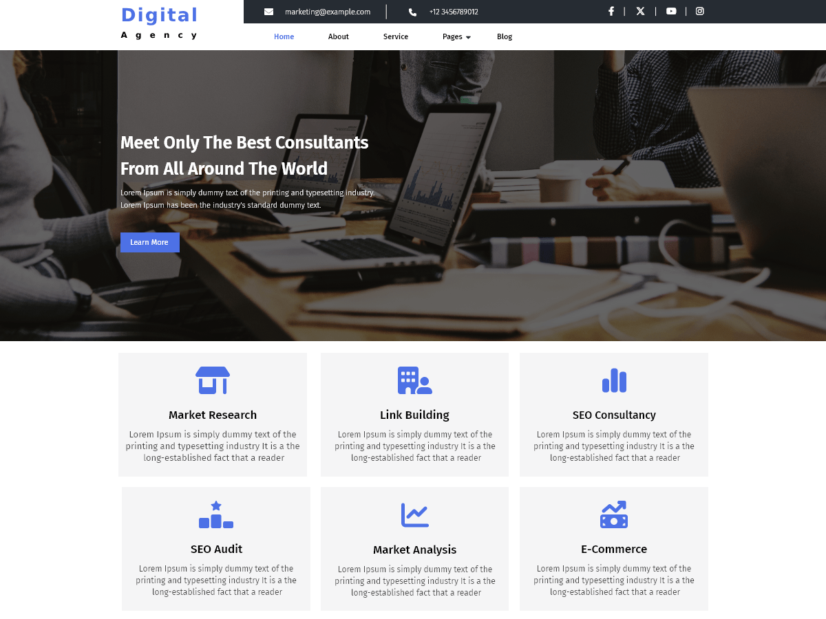 Titan Digital Agency WordPress 主题