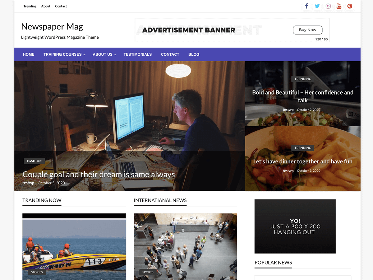 Newspapers Mag WordPress 主题