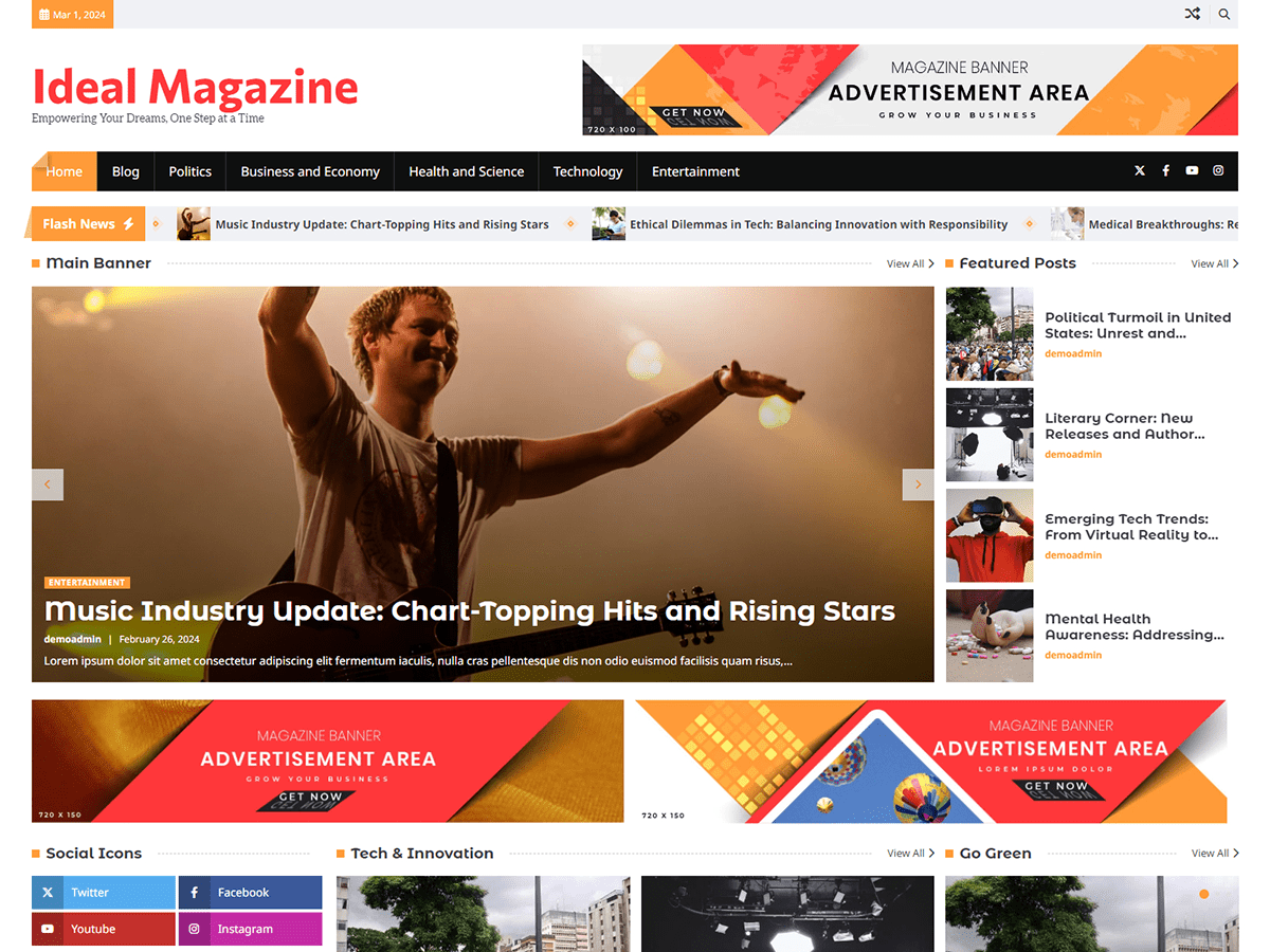 Ideal Magazine WordPress 主题