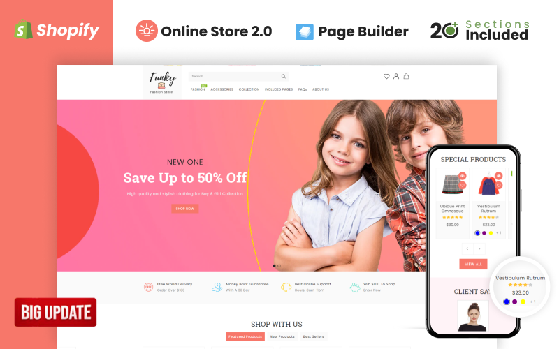 时髦的时尚商店Shopify主题 #80652