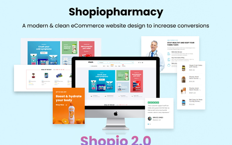 Shopiopharmacy 多功能 Shopify 主题 #260708