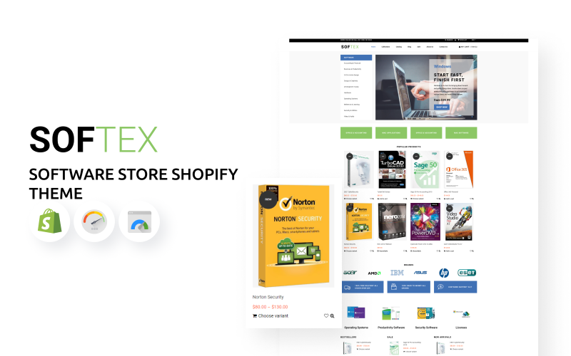 Softex-软件商店Shopify主题 #74415