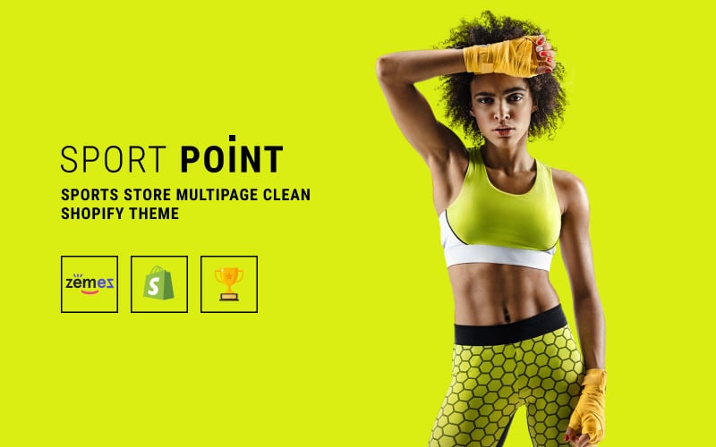 Sport Point-体育商店多页清洁Shopify主题 #82576