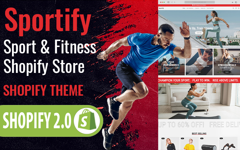 Sportify - 运动服装和健身器材 Shopify 主题 #375749