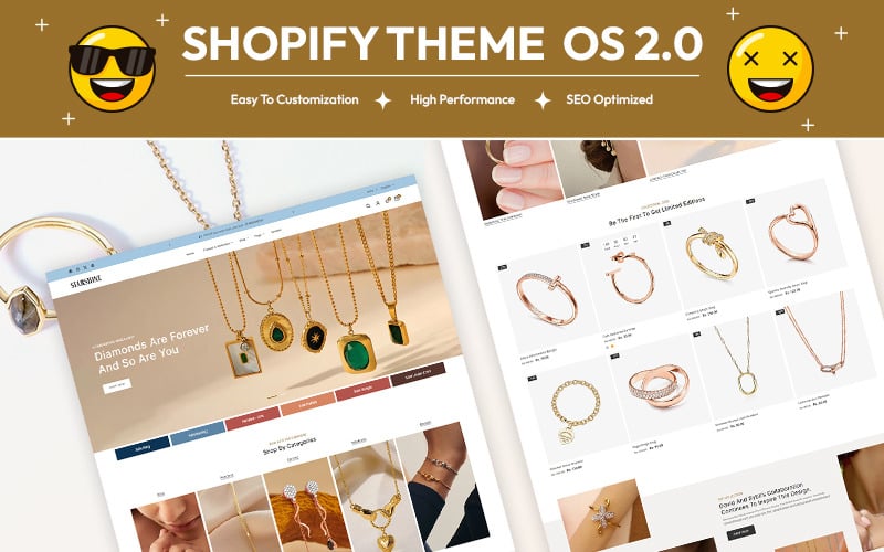 Starshine - 现代珠宝店多用途 Shopify 2.0 响应式主题