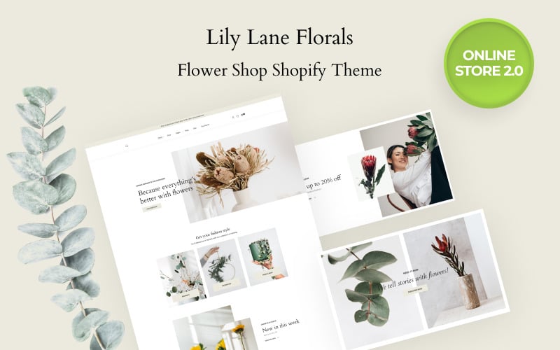 The Florist - 花店在线商店 2.0 Shopify 主题 #67531