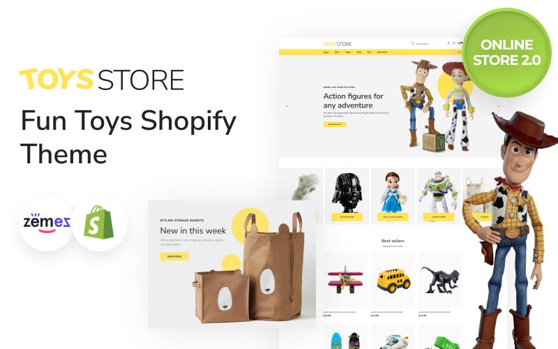 Toysstore - 有趣的玩具店 Shopify 主题 #53440