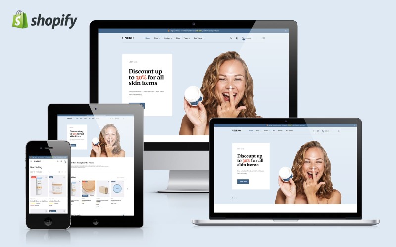 Uneko - 高级化妆品 Shopify 主题 #265811