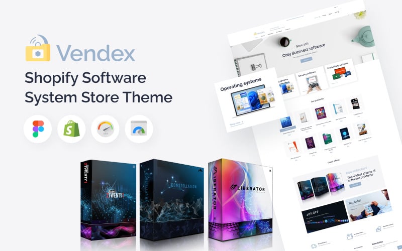 Vendex - Shopify 软件系统商店主题 #212457