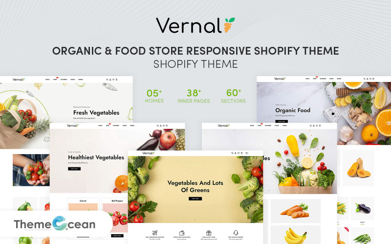 Vernal - Organic & Food Store 响应式 Shopify 模板