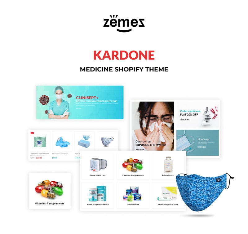 KarDone Medicine在线商店模板Shopify主题 #99455