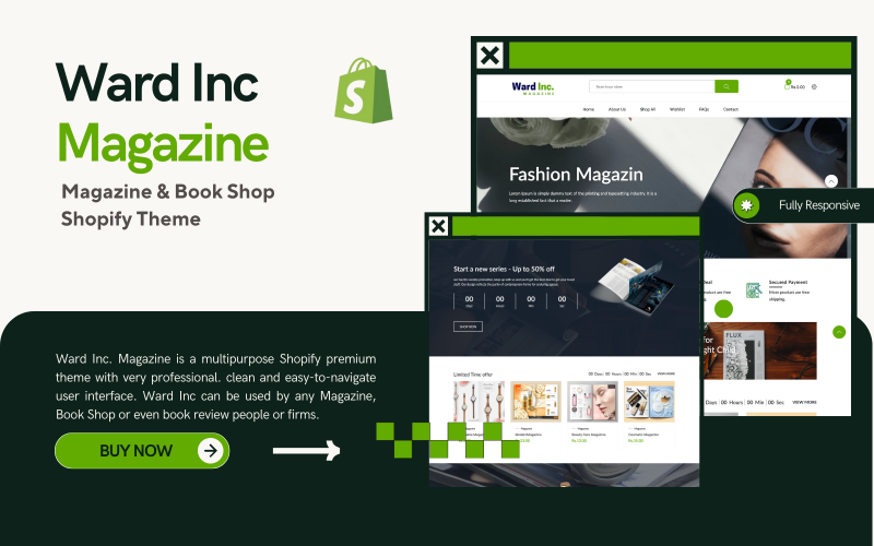 Ward Inc. Magazine - 杂志和书店 Shopify 主题