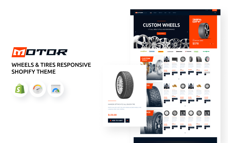 Wheels & Tires 响应式 Shopify 主题 #64055