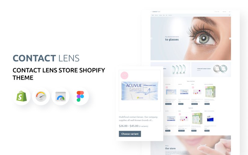 隐形眼镜 - Lens Store Shopify 主题 #63349