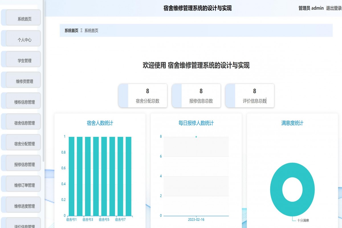 基于java(springboot)宿舍维修管理系统