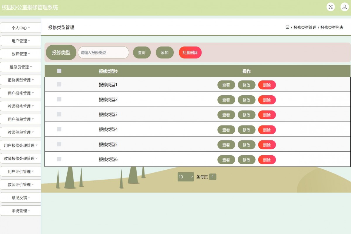 基于java(ssm)校园办公室报修管理系统
