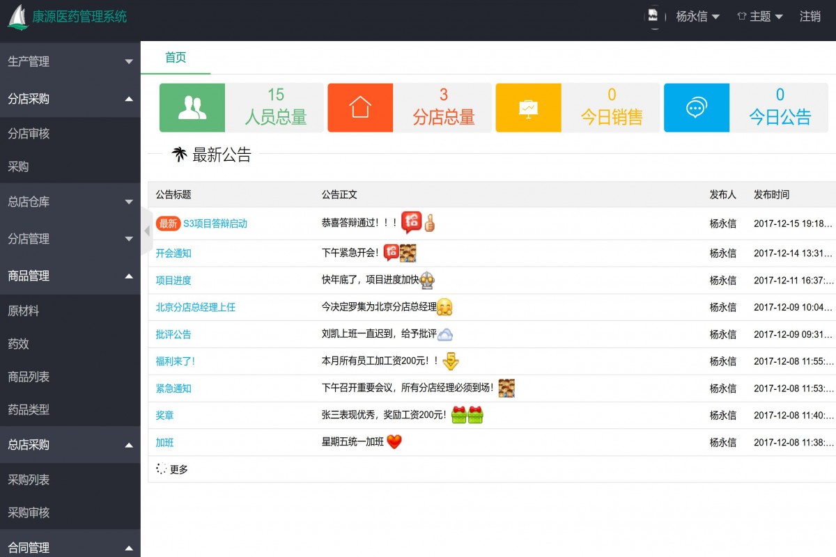 基于java(ssm)医药进销存管理系统