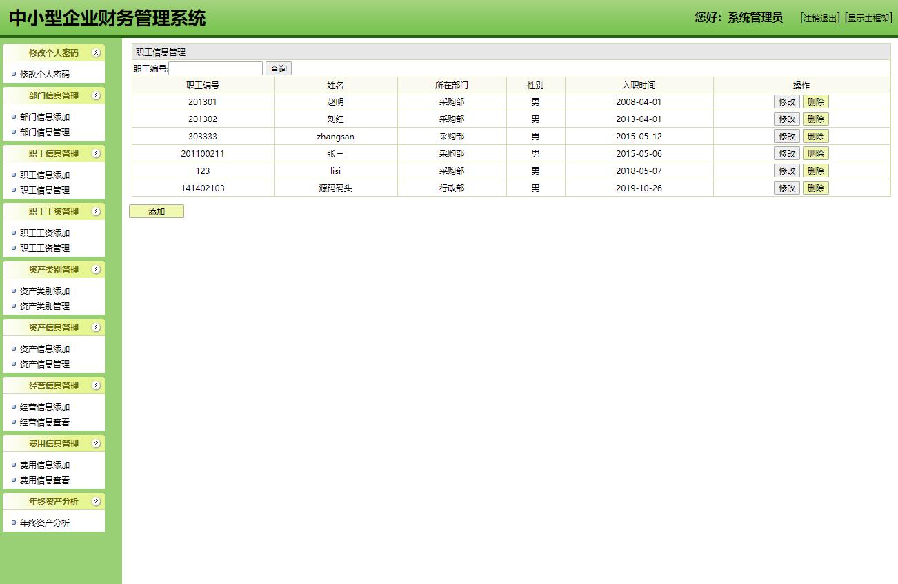 基于java企业财务管理系统