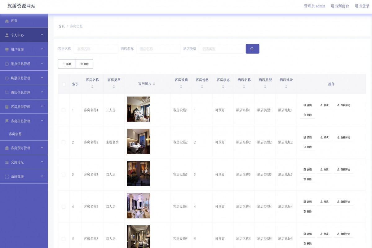 基于java(ssm)旅游网站系统