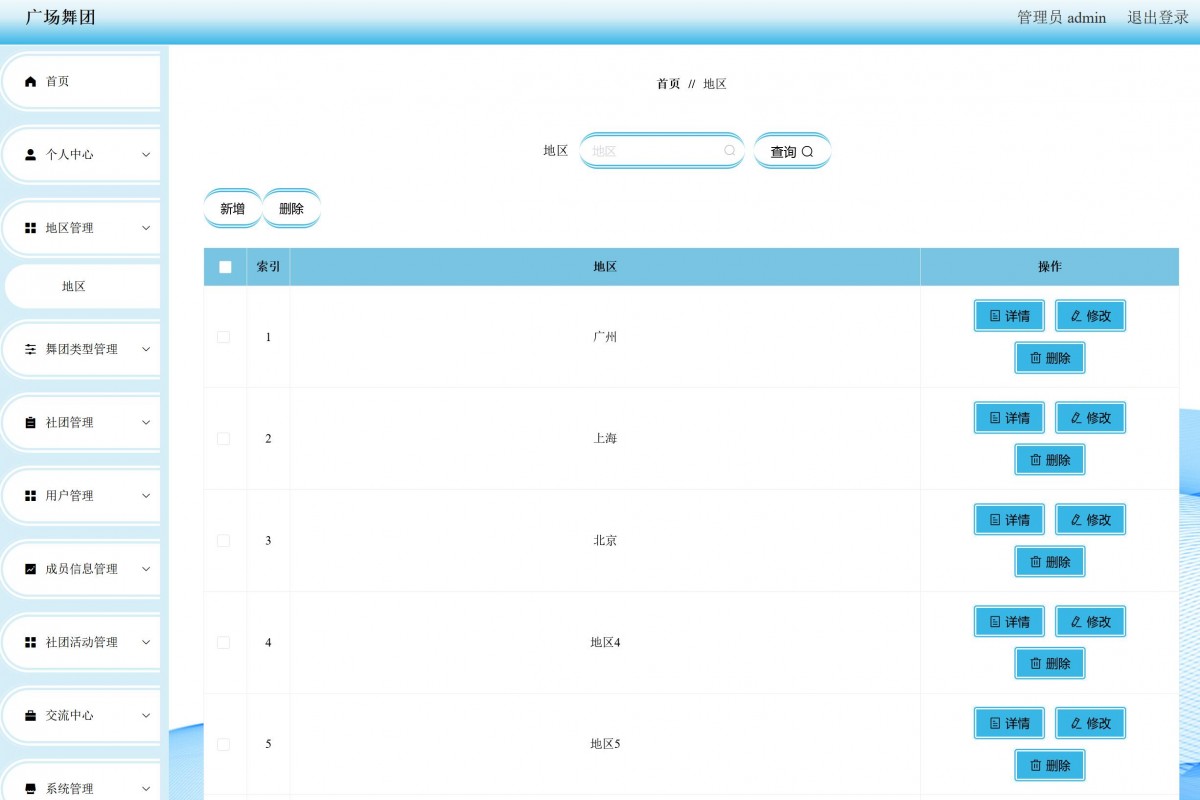 基于java(springboot)广场舞团管理系统