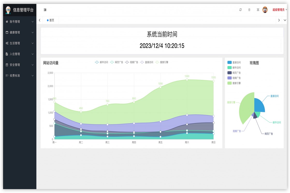 基于java(springboot)医养中心管理系统