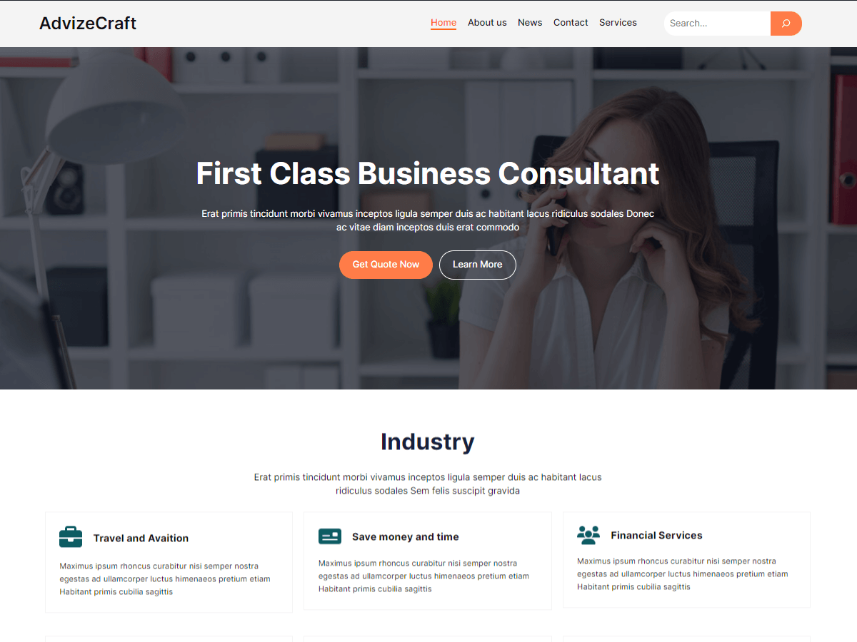 Advizecraft WordPress 主题