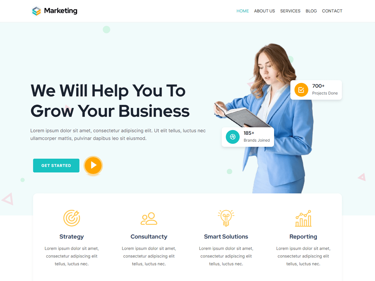 Kortez Marketing WordPress 主题