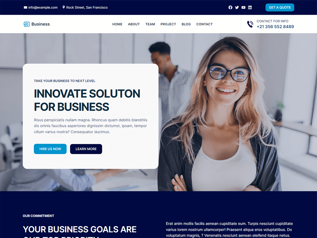 Blockskit Business WordPress 主题