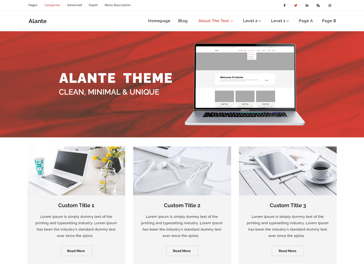 Alante Store WordPress 主题