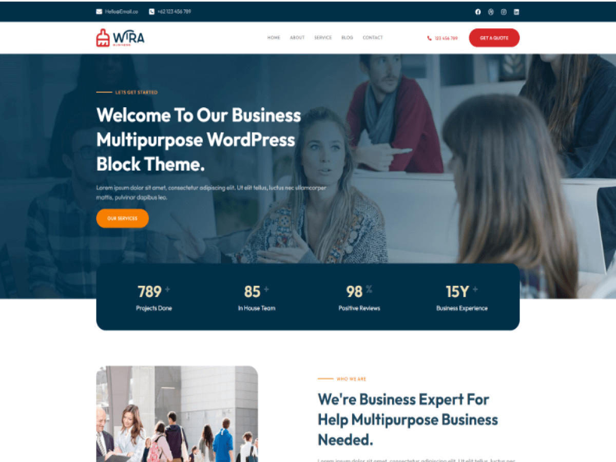 Wira Business WordPress 主题