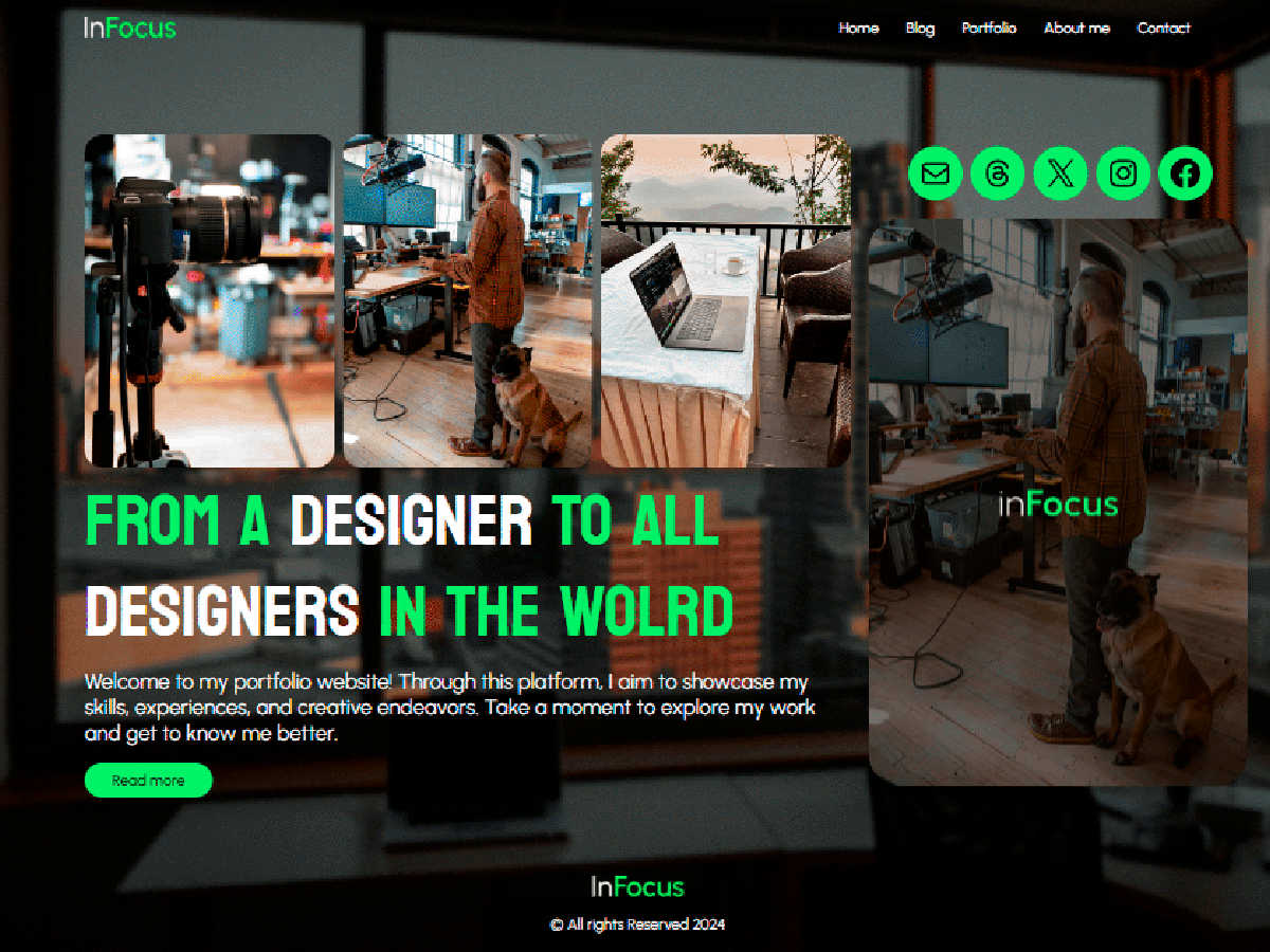 portifolio-infocus WordPress 主题