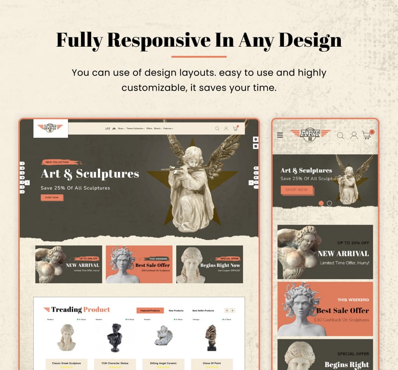 Artiii - Mega Art 响应式 Shopify 2.0 主题