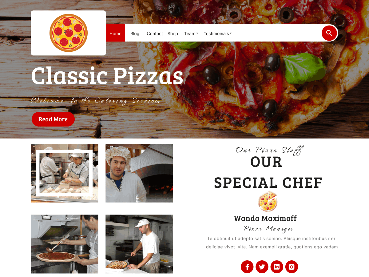 Pizza Parlor WordPress 主题