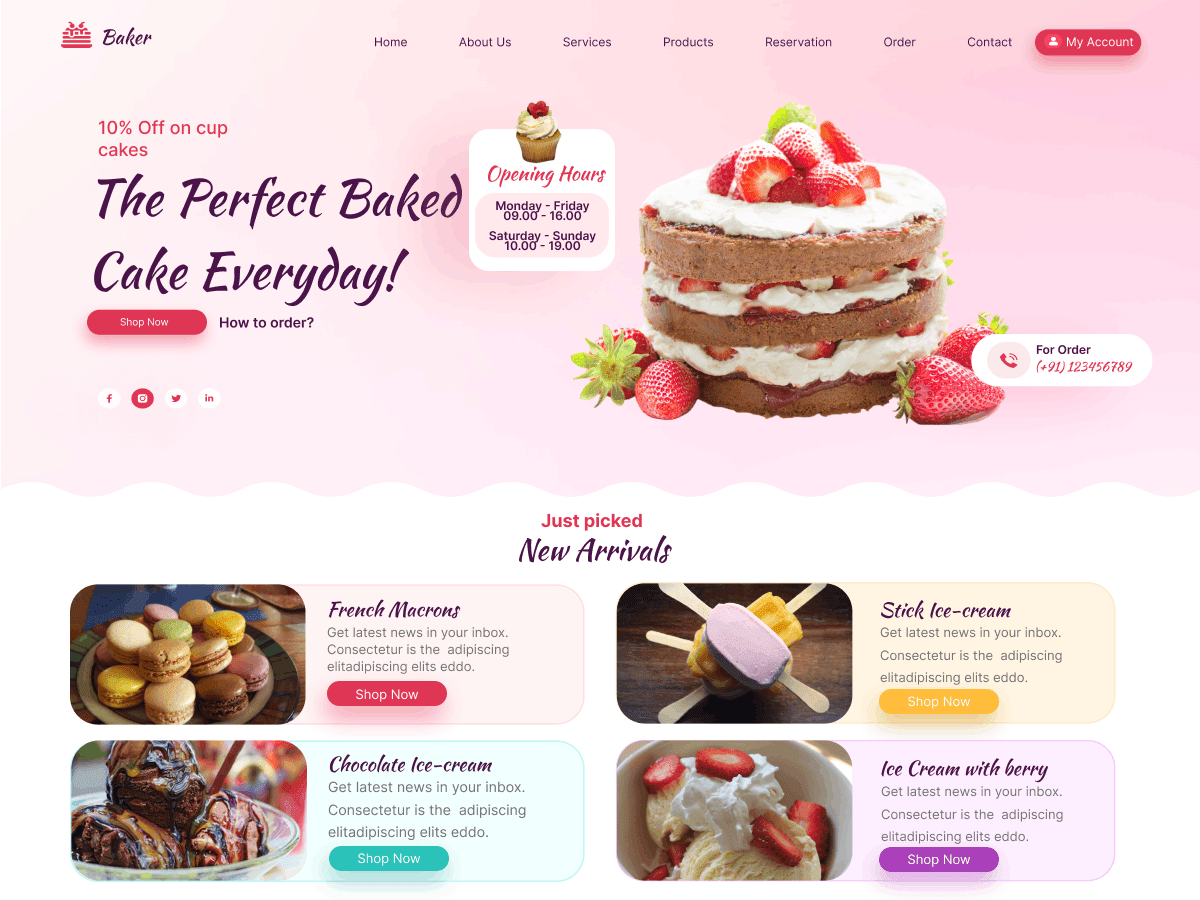 Frosty Cake WordPress 主题
