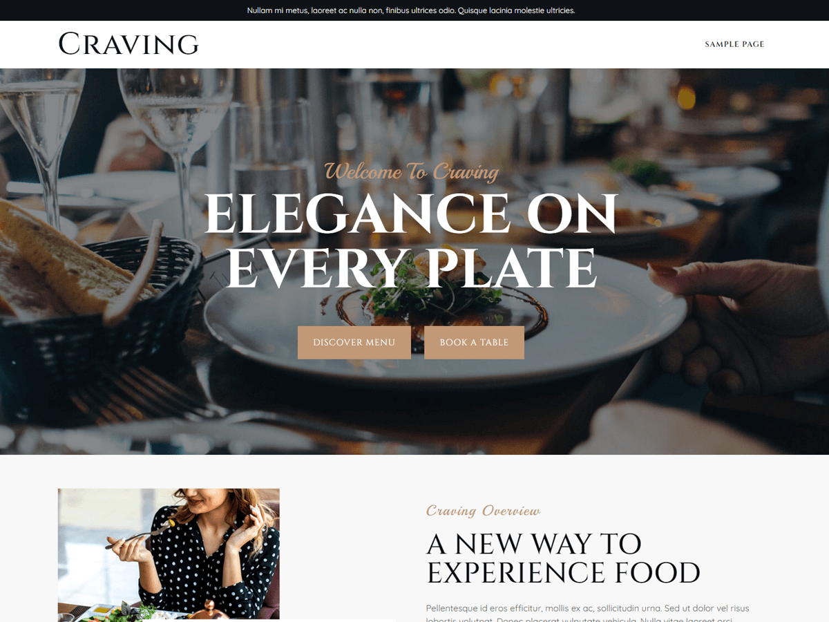 Craving WordPress 主题