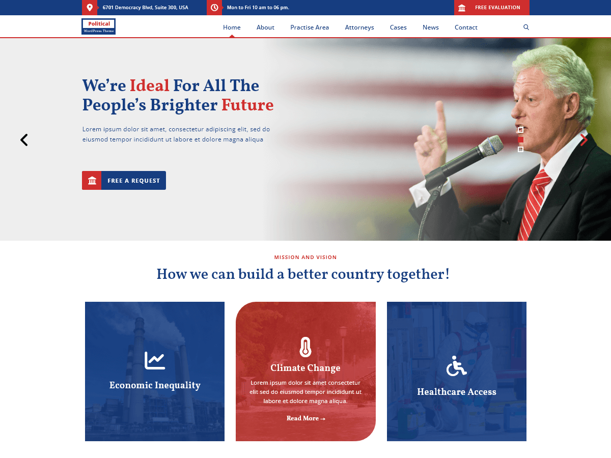 Election Campaign WordPress 主题