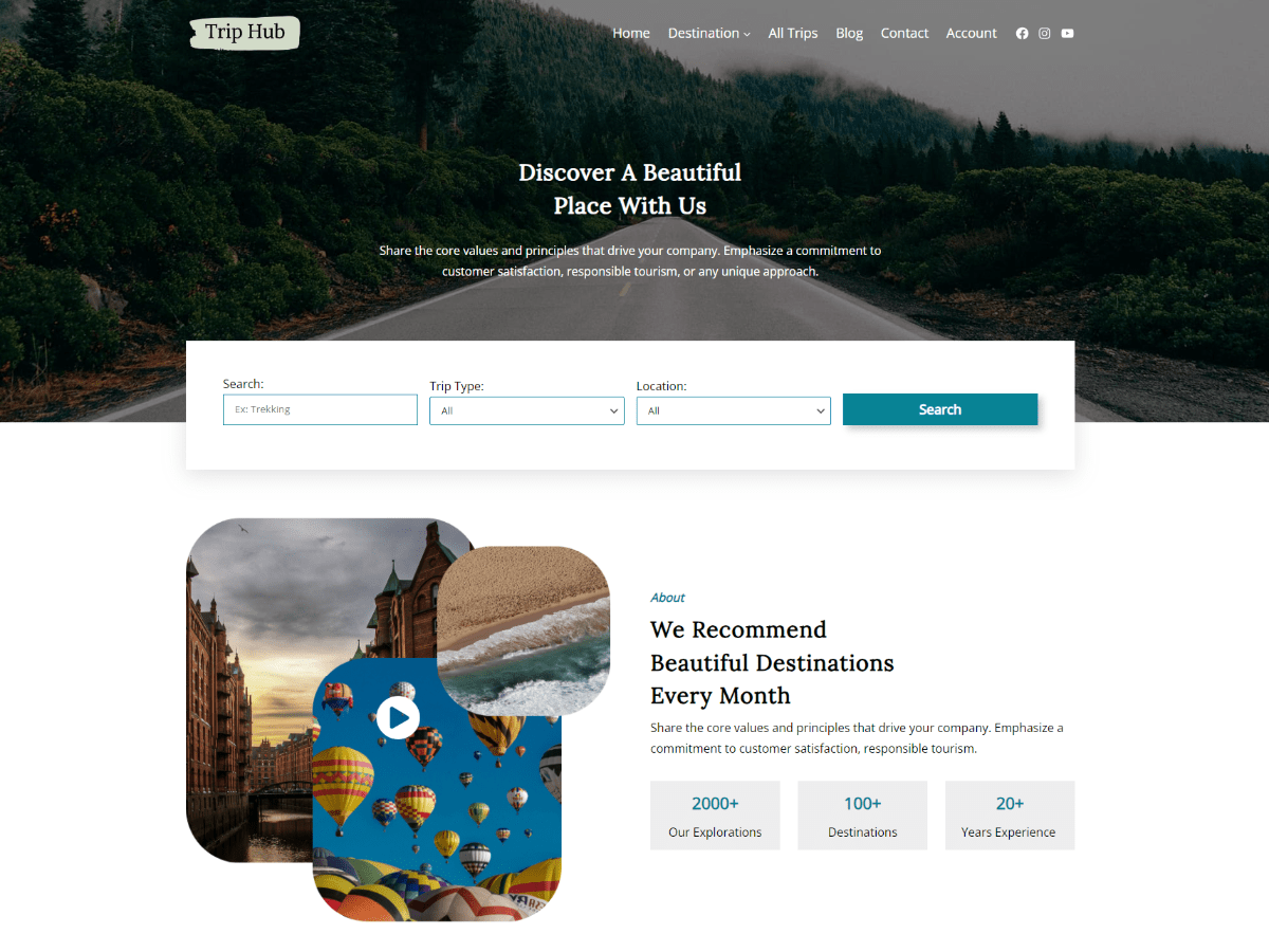 Triphub WordPress 主题