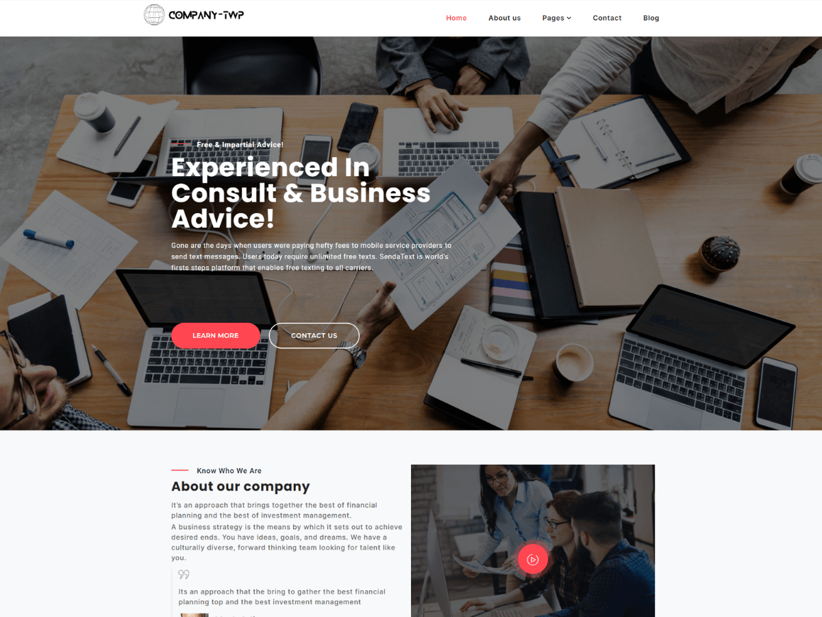 Business Company Elementor WordPress 主题