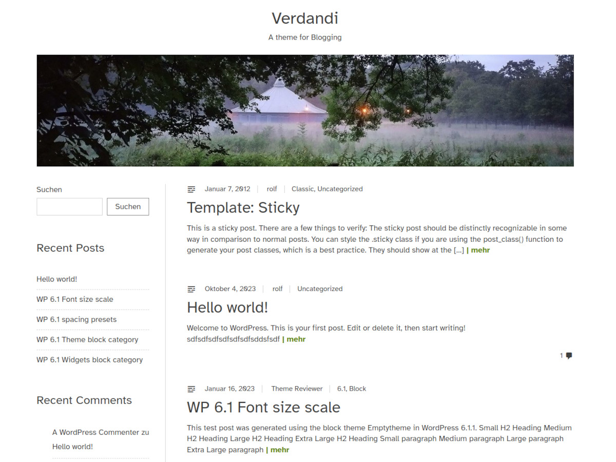 Verdandi WordPress 主题