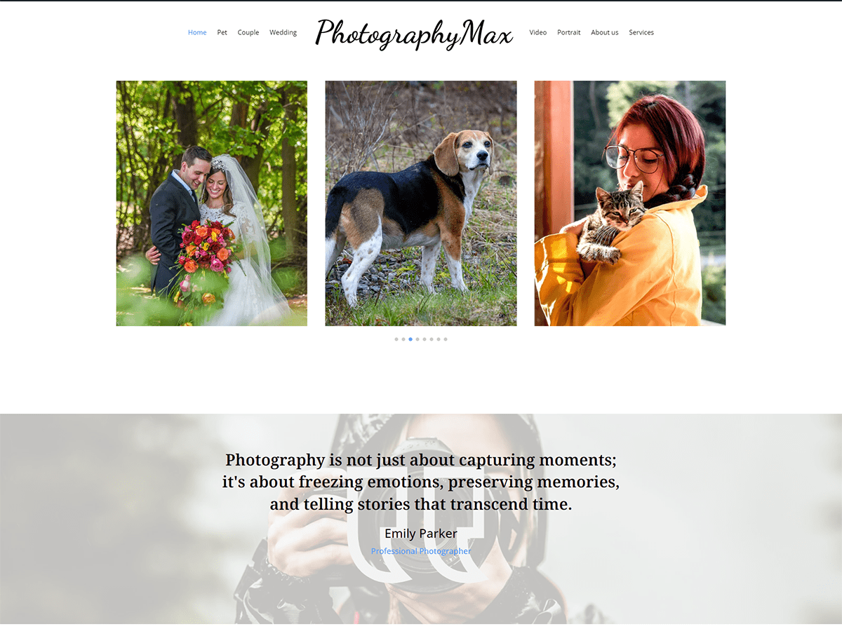 PhotographyMax WordPress 主题