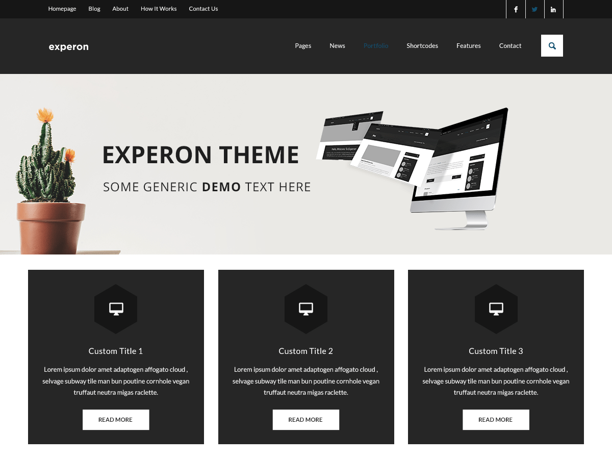 Experon eDark WordPress 主题