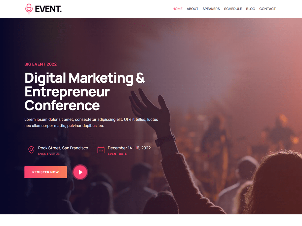 Kortez Event WordPress 主题