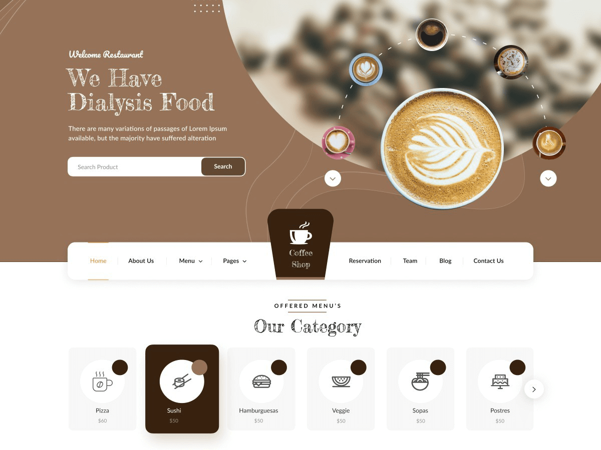 Coffee Tea WordPress 主题