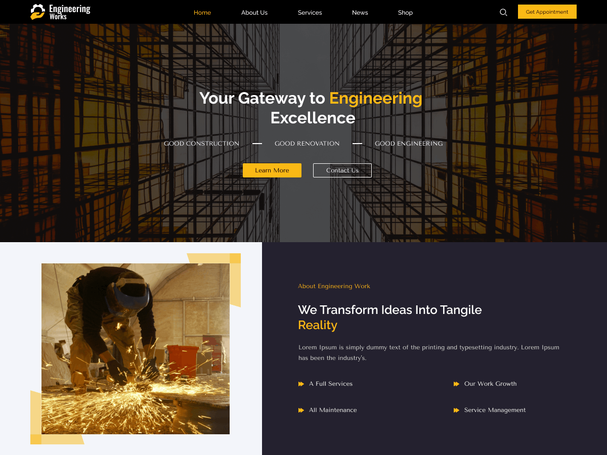 Construction Engineer WordPress 主题