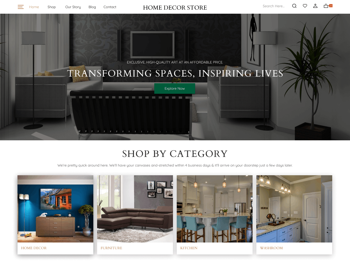 Home Decor Store WordPress 主题