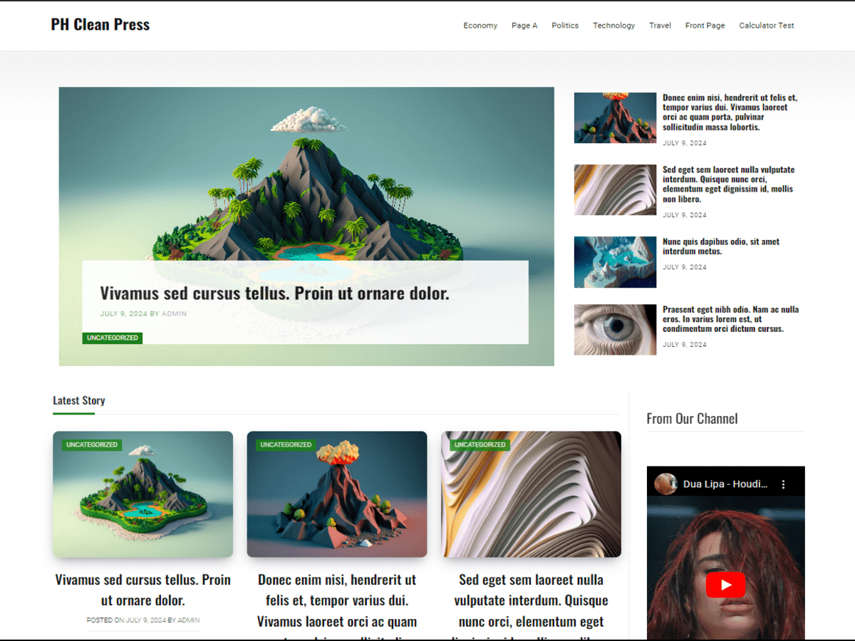 PH Clean Press WordPress 主题