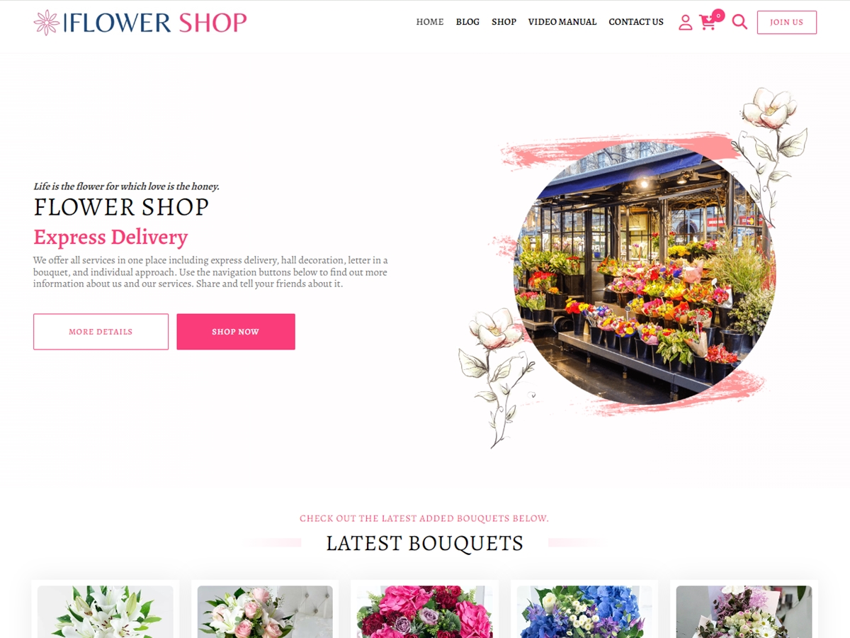 Flower Shop: Florist WordPress 主题